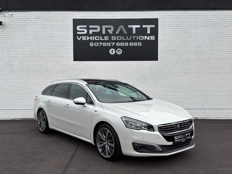 White Peugeot 508 SW 2.0 BlueHDi GT Estate 5dr Diesel Auto Euro 6 s/s 180 ps